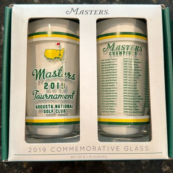 Tiger Woods 2019 Masters Commemorative Glass - Picture 1 of 2